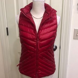 Talbots Red Down Vest